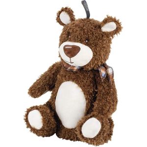 Warmwaterkruik 08 l met fleece overtrek - Beer met halsdoek - Hoge kwaliteit