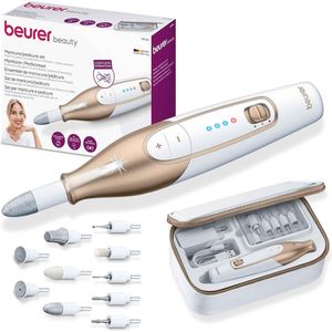 Elektrische Manicure- en Pedicureset - 10 Opzetstukken - Draadloos - LED-verlichting