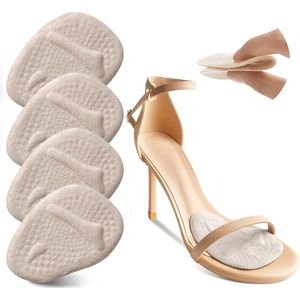 Voetkussentjes, hielkussentjes voor oversized schoenen, verlicht voetpijn, antislip hielkussentjes (voor losse schoenen en blaren |) 2 paar beige