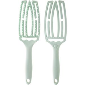 Haarborstel Antiklit - Haarborstel - Detangle Brush - Kappers Borstel - Ontwarrend Haar - Haar Borstel - Groen