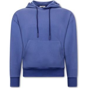 Basic Oversize Fit Sweatshirt- Blauw