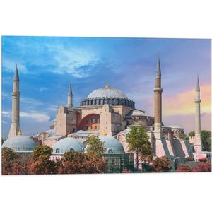 Vlag - Hagia Sophia Moskee, Turkije - 60x40 cm Foto op Polyester Vlag