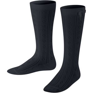 FALKE - Ajour Elegant - Kniekousen - Blauw - Huidvriendelijk Katoen