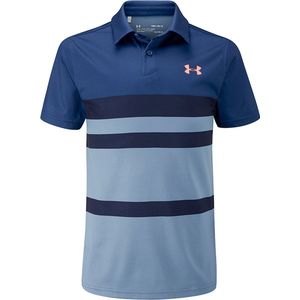 Under Armour Treadborne Engineered Junior Golf Polo Lava