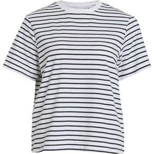 Vila T-shirt Vinora Yd T-shirt - Noos 14107264 Black Beauty/opt 2 Brig Dames Maat - XS