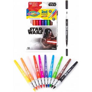 Colorino-Disney Star Wars 2 in 1 stift-10 kleuren