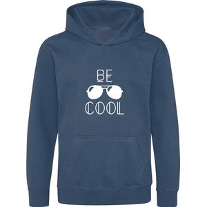 Be Friends Hoodie - Be Cool - Heren - Blauw - Maat S
