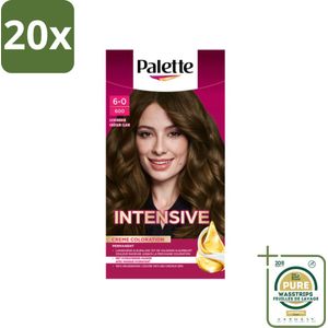 20 x Palette - Haarverf - Poly – 600 Lichtbruin – 115 ml - Grootverpakking - Kabel - Kabels - Kabelsysteem - Kabelsysteem