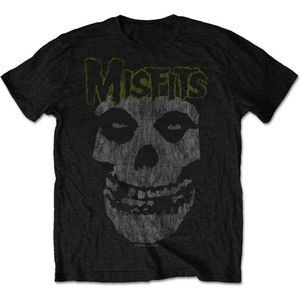 Misfits - Classic Vintage Heren T-shirt - S - Zwart