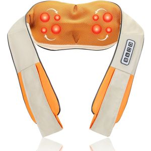 Shiatsu-massage Beige Elektrisch nekmassageapparaat Warmtefunctie Auto