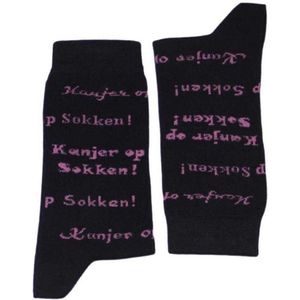 Funsokken - Kanjer op sokken - Tekst verweven in sok - Maat 36-41