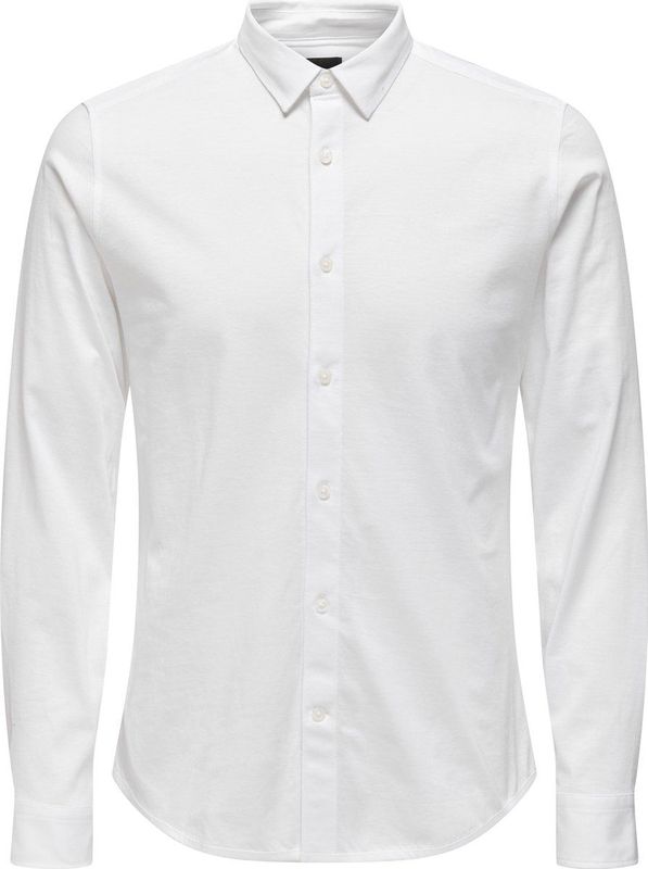 ONLY & SONS ONSMILES LS STRETCH SHIRT Heren Overhemd - Maat M