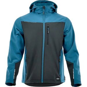 Sara4you Comfort Plus softshell jack Zwart-Petrol 13621 - L