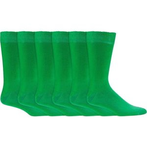 Groene sokken | Zonder knellende boord | Merk: Socks4Fun | Maat: 35 t/m 50 | 6 paar