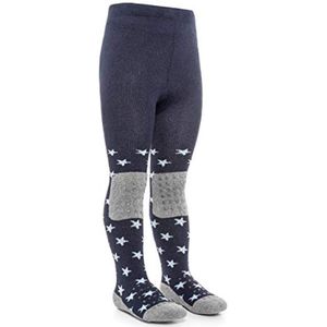 Kinder Maillot met Antislip Zolen - Baby Maillot Voor Comfort en Veiligheid - Elastische Kruip Maillot met Grip - Blauwe Sterren