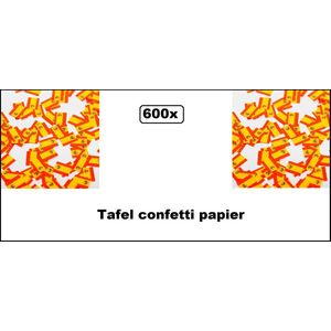 600x Vlaggetjes tafelconfetti Spanje - Papier - EK voetbal Spain thema feest Party festival evenement