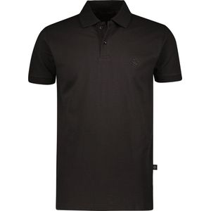 Gino Santi Polo Shirt Heren Smart Cotton Zwart | Maat S