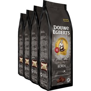 Douwe Egberts Excellent Black Koffiebonen - Intensiteit 8/9 - 4 x 500 gram