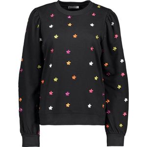 Geisha Trui Sweater Met Bloemen 42553 21 Black/multi Dames Maat - XS