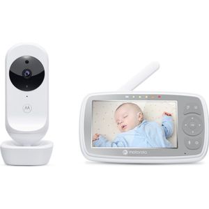 Motorola Baby Monitor VM44 Connect - Babyfoon met Camera - Wi-Fi - HD Videostreaming - 2 Weg Communicatie - Infrarood Nachtzicht - Bereik tot 300m - Wit