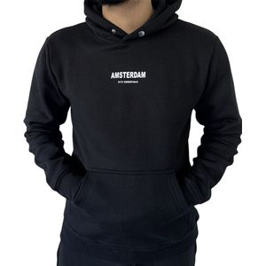 AMSTERDAM CITY ESSENTIALS HOODIE - Zwart - 3XL