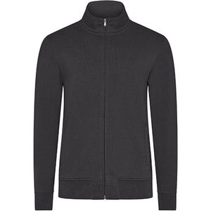 Herenvest 'Premium Full Zip' met zijzakken Dark Grey - M