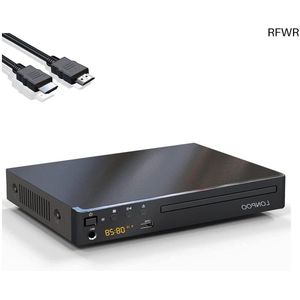 RFWR® Compacte DVD-speler met HDMI en USB-ingang - perfecte cd/dvd-speler voor elk tv-scherm
