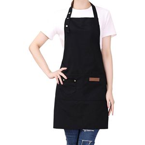 Katoenen canvas schorten - verstelbare bandjes - met zakken