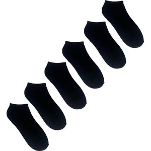 Sneaker Sokken Heren - 3 paar - Maat 43-46 - Zwart - Ademend & Comfortabel - 3BMT®