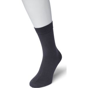 Bonnie Doon Katoenen Comfort Sok Donker Blauw Dames maat 39/42 - Speciale Breitechniek in Boord - Knelt niet - Katoen/Lycra - Maximaal Draagcomfort - Zakt niet af - Gladde Naden - Voor Gevoelige Voeten/Benen - Navy Heather - Gemeleerd - BE121401.291