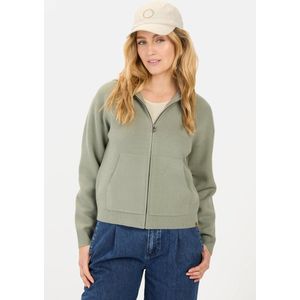 camel active - Gebreid Vest met Capuchon - Eucalyptus - Katoen