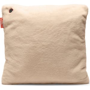 Cozy warmtekussen | Duurzaam & Draadloos | Infrarood | 45x45 cm | crème| Teddy | incl standaard batterij