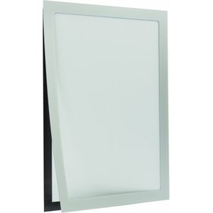 INFOFRAME - Magnetische wissellijst - Formaat A4 - Kleur: Zilver - ECO-versie - Dunne tape voor op wanden en deuren.