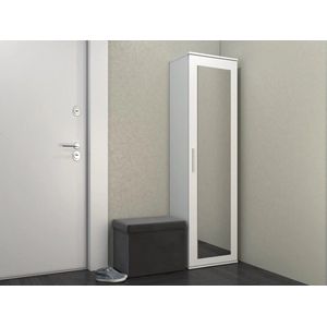Halmeubel - Hal Kast - Wit - Hout - 180 cm Hoog