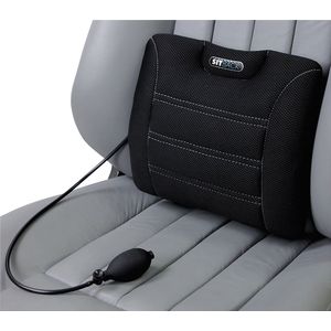 Sitback - Air - Universeel Rugsteunkussen - Zwart - Stof