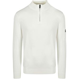 Suitable Race Half Zip Trui Ecru - Maat XXL - Heren - Schipperstrui - Schipperstrui met rits - Volwassen mannen