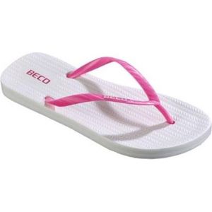 Beco Teenslippers Dames Eva/pvc Wit/roze Maat 37