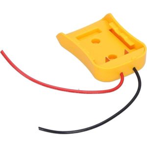 Batterijadapter met bevestigingsgaten 20V 18V DCB batterijserie stroomaansluitingen geel - betrouwbaar en efficiënt .