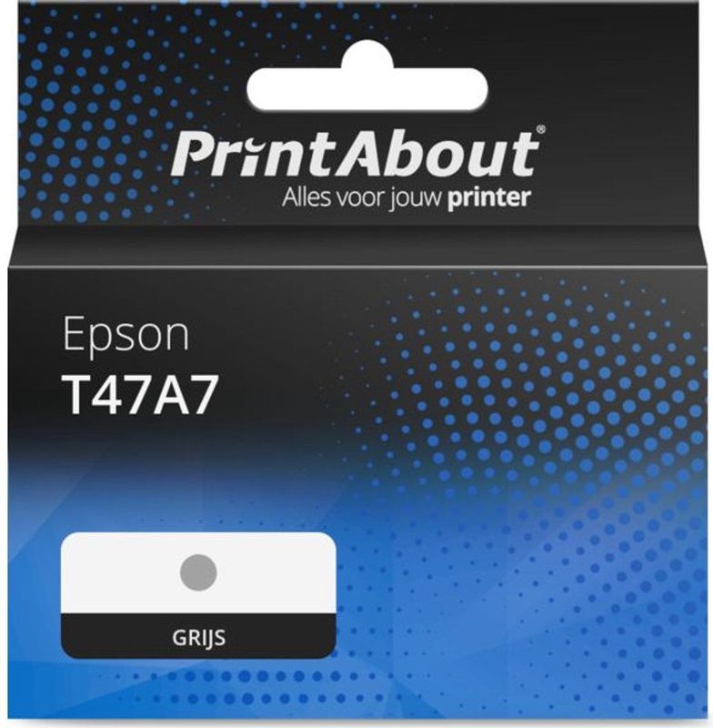 PrintAbout - Inktcartridge T47A7 - Grijs - Geschikt voor Epson
