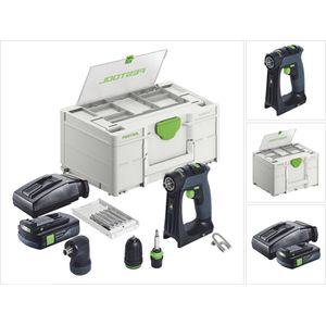 Festool CXS 18-Basic-Set accuschroefboormachine 18 V 40 Nm borstelloos + 1x accu 3.0 Ah + oplader + systainer