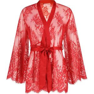 Hunkemöller Kimono Lace Isabelle Rood XS/S