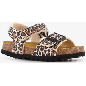 Hush Puppies kinder bio sandalen met panterprint - Bruin - Maat 28