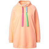 Angel of Style - Dames - Hoodie capuchon met kleurige strikbandjes - Perzik - Maat 42