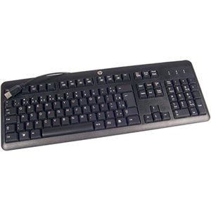 HP 672647-043 toetsenbord USB QWERTZ Duits Zwart