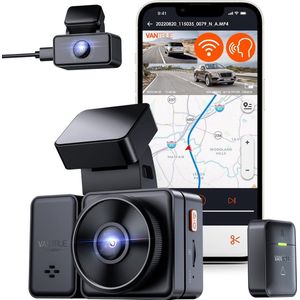 Vantrue E2 - Dual 2K QuadHD Dashcam - Wifi - GPS - Voor- en Achtercamera