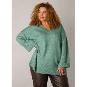 YESTA Romina Tops - Dark Mint/Melange - maat X-0(44)