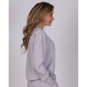 Dames viscose cupro sweater in muisgrijs- MANCHESTER.