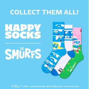 Happy Socks - The Smurfs - Set van 3 paar - Smurfensokken - MT 41-46