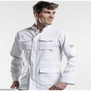 Chaud Devant chef jacket parka white