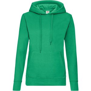 Fruit of the Loom - Lady-Fit Classic Hoodie - Groen - XS
